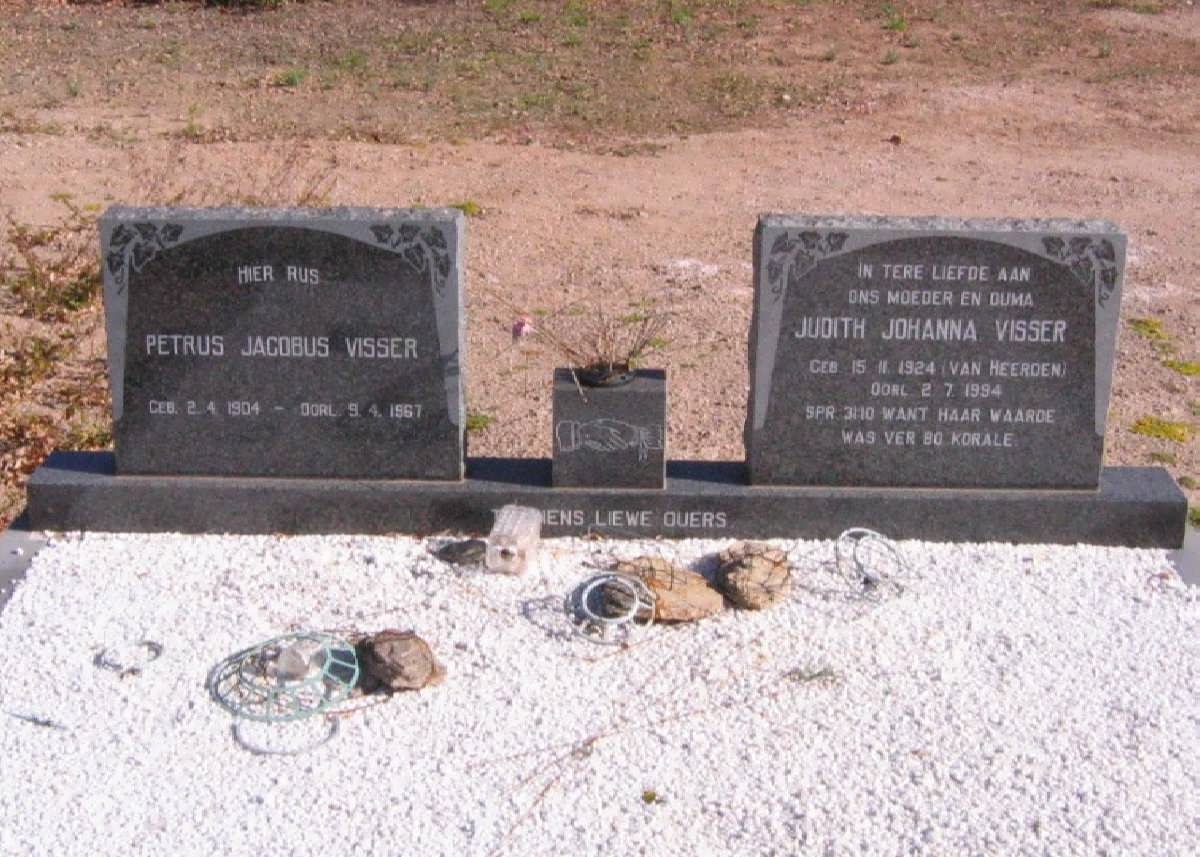 VISSER Petrus Jacobus 1904-1967 &amp; Judith Johanna VAN HEERDEN 1924-1994