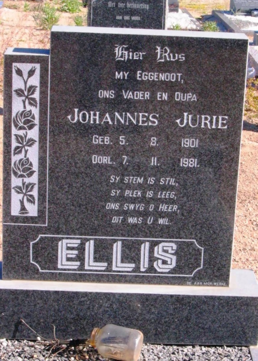 ELLIS Johannes Jurie 1901-1981