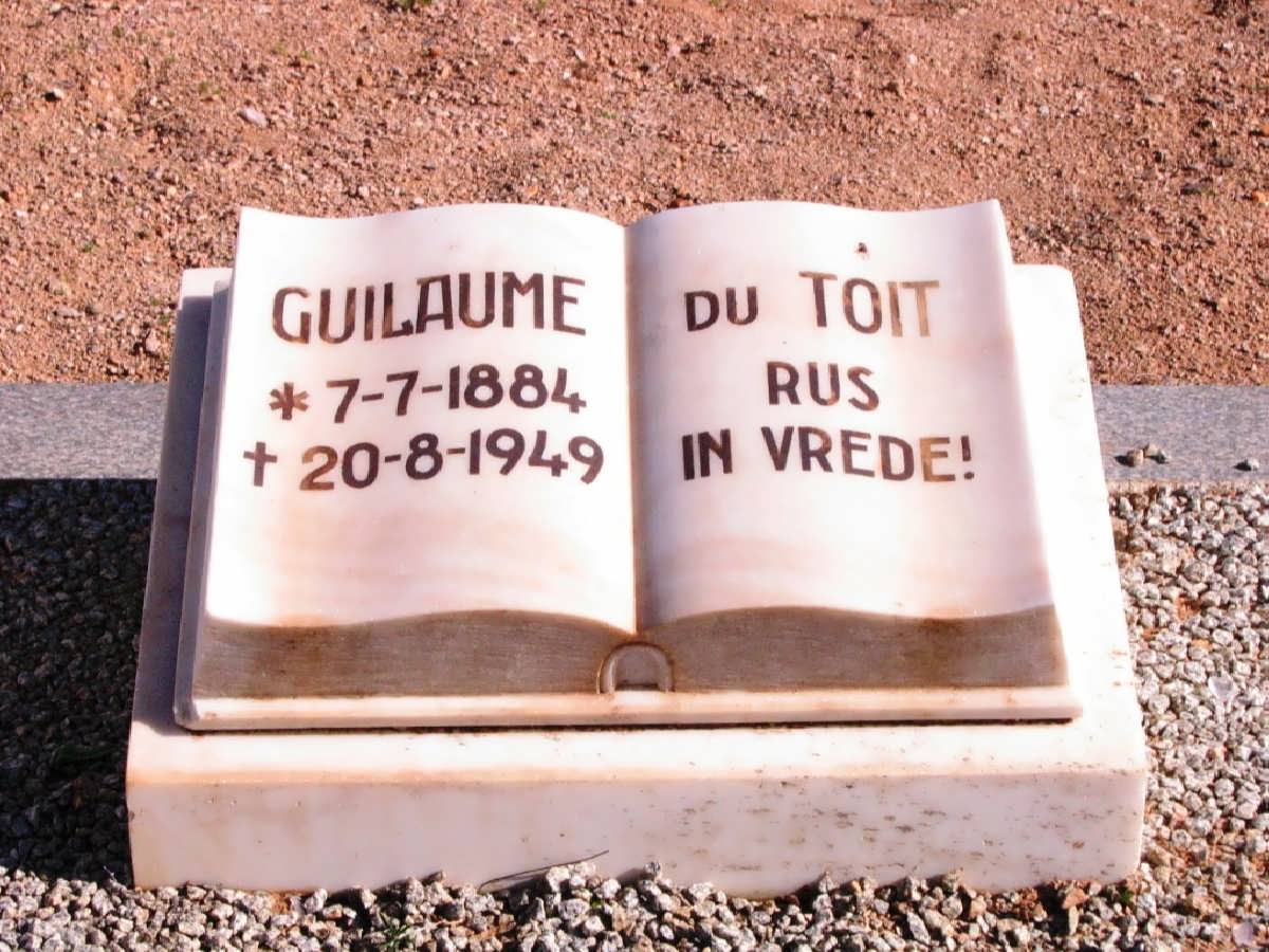 TOIT Guilaume, du 1884-1949