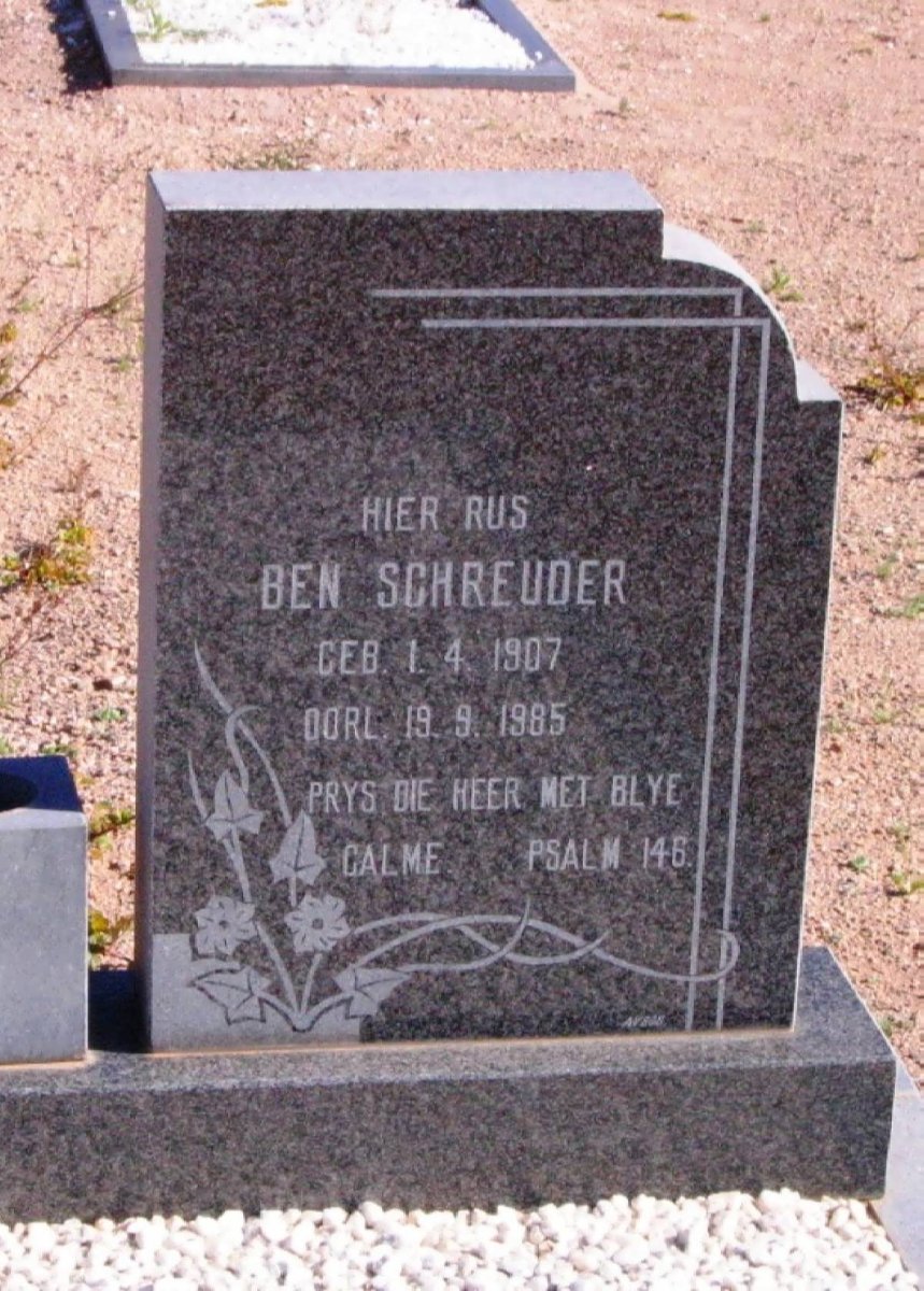 SCHREUDER Ben 1907-1985