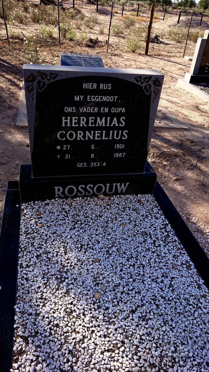 ROSSOUW Heremias Cornelius 1901-1987