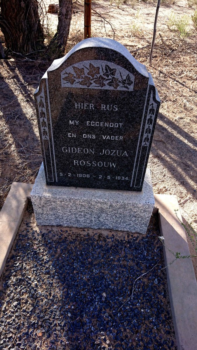 ROSSOUW Gideon Jozua 1906-1934