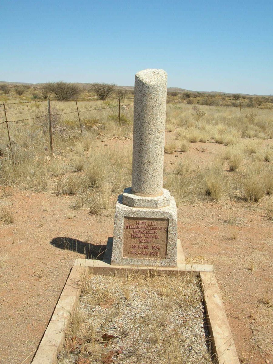 NESMIT Maria geb. VAN WYK 1930-1980