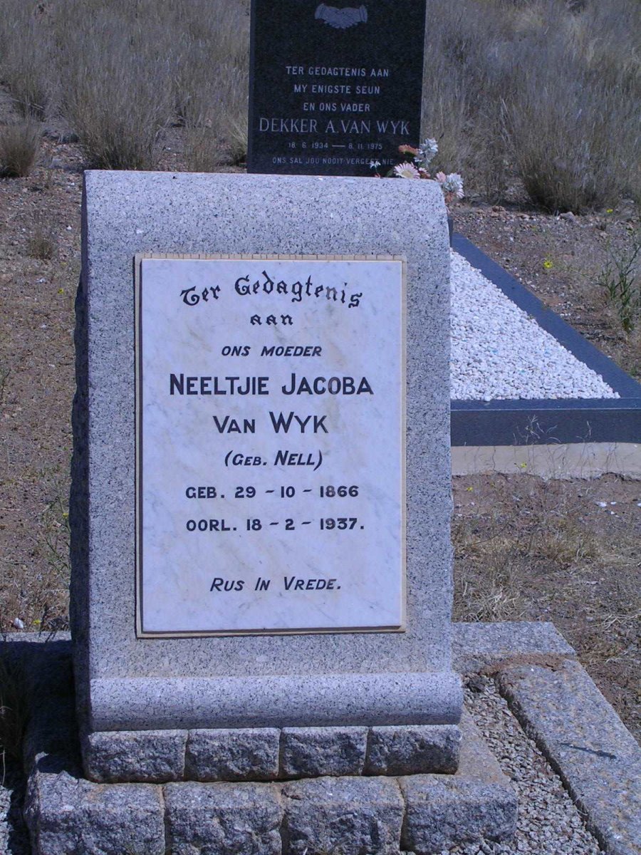WYK Neeltjie Jacoba, van geb. NELL 1866-1937