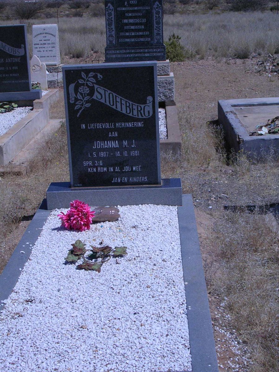 STOFFBERG  Johanna M.J. 1907-1981