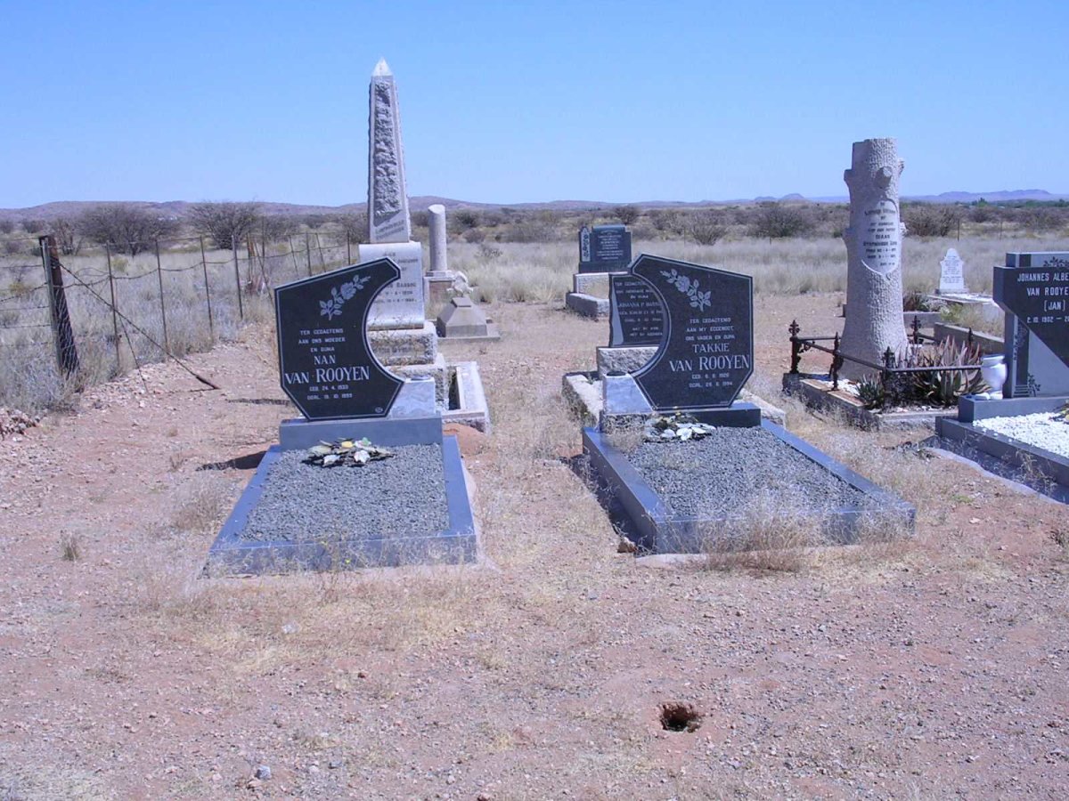 ROOYEN Izak, van  1926-1994 &amp; Nan COETZEE 1933-1999