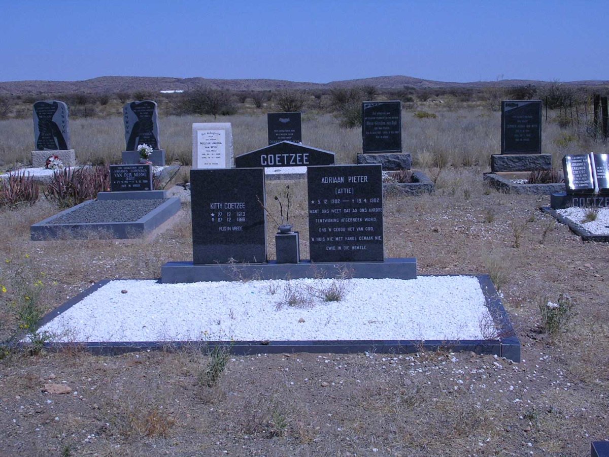 COETZEE Adriaan Pieter 1902-1982 &amp; Kitty 1913-1999
