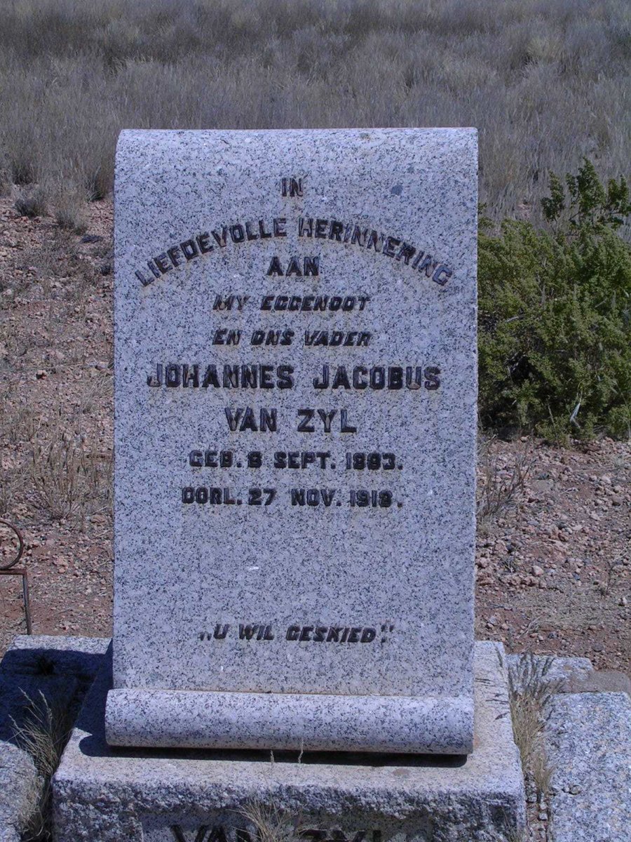 ZYL Johannes Jacobus, van 1883-1918