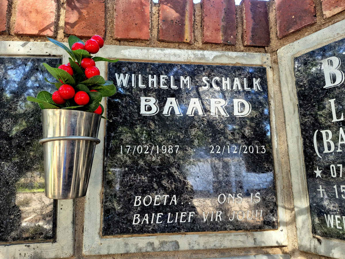 BAARD Wilhelm Schalk 1987-2013