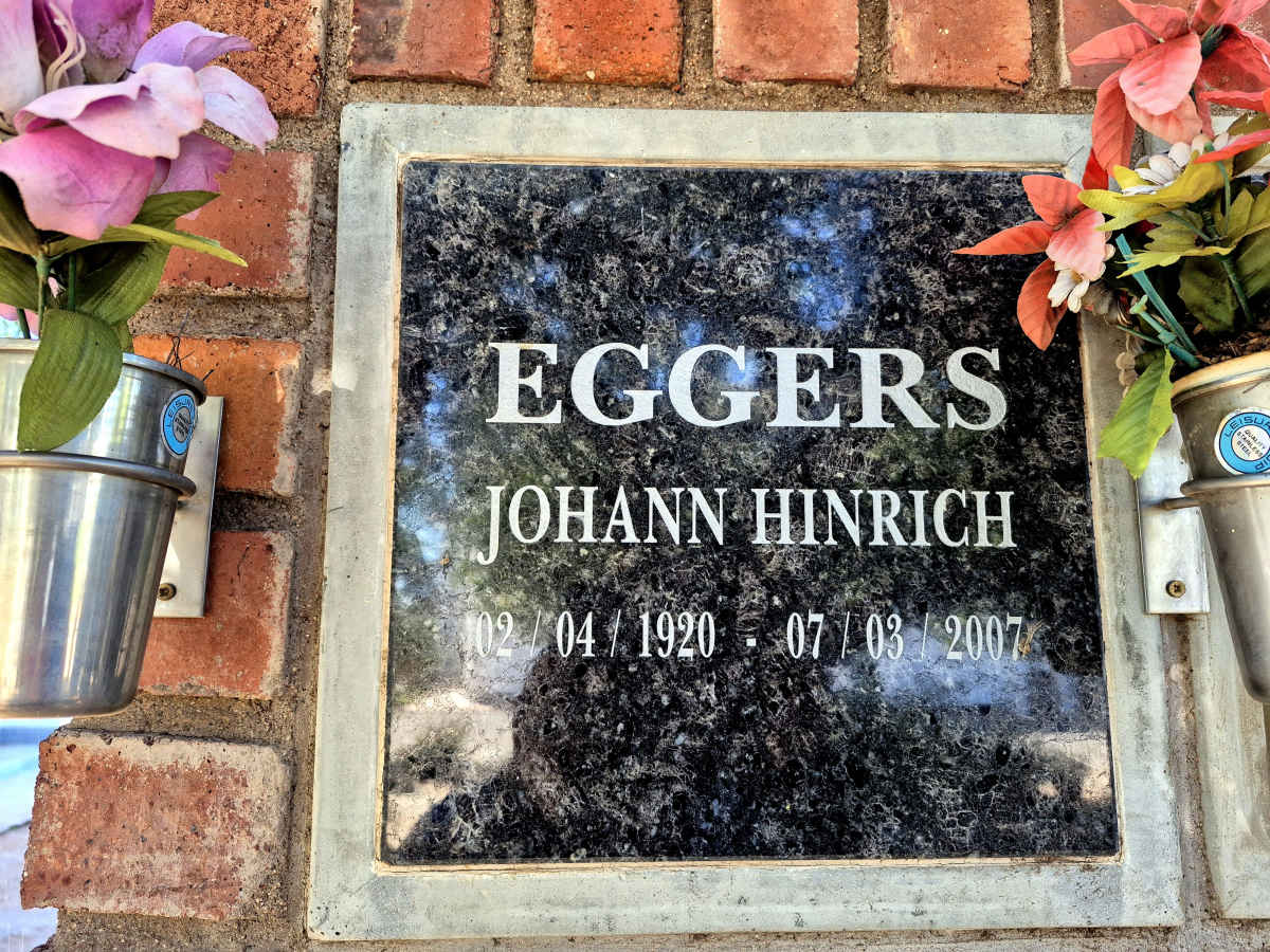 EGGERS Johann Hinrich 1920-2007