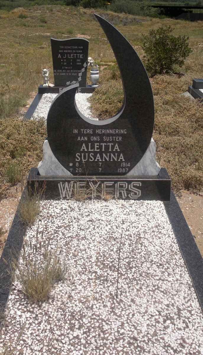 WEYERS Aletta Susanna 1914-1987
