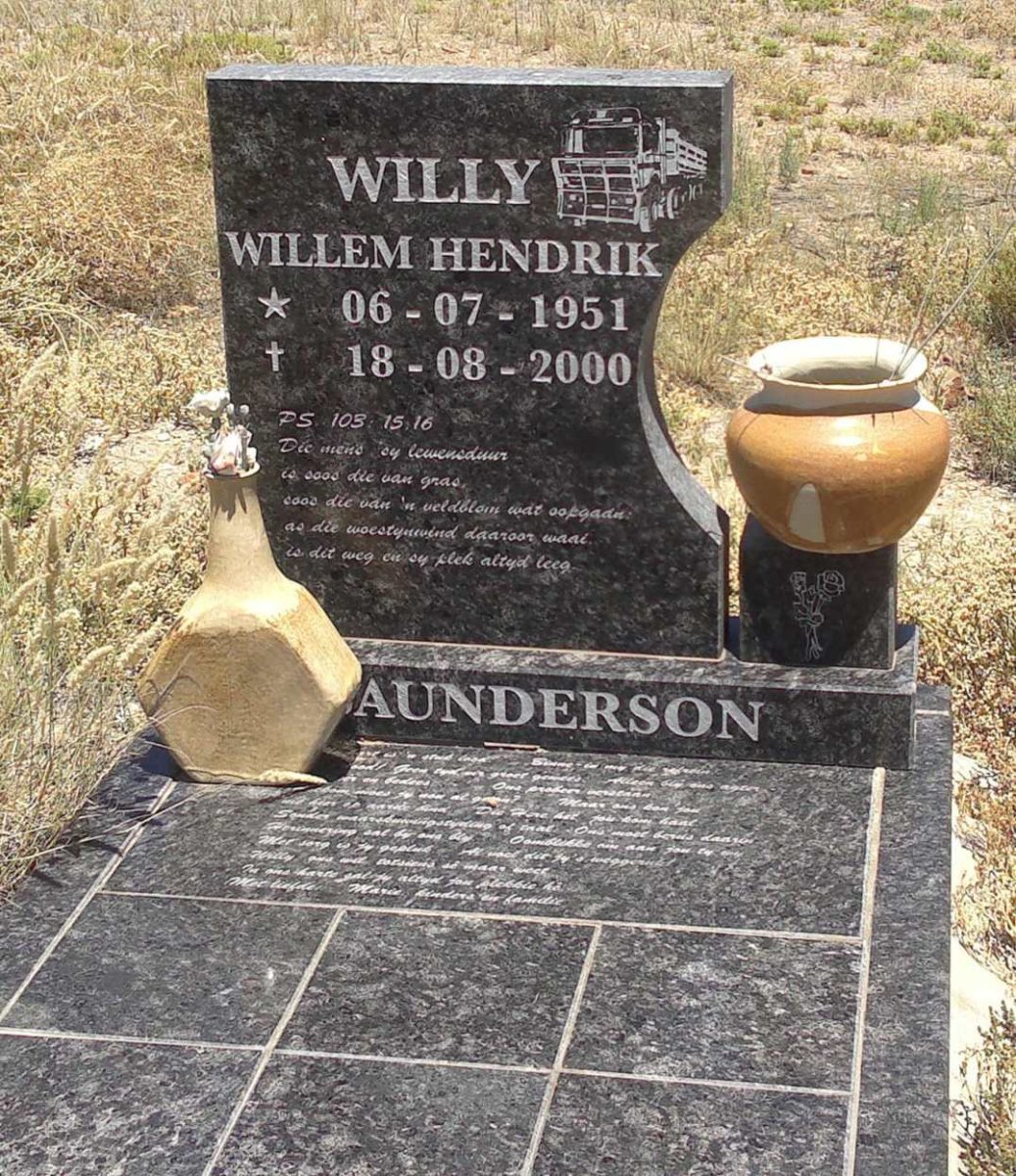 SAUNDERSON Willem Hendrik 1951-2000
