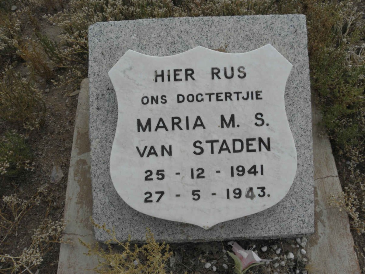 STADEN Maria M.S., van 1941-1943