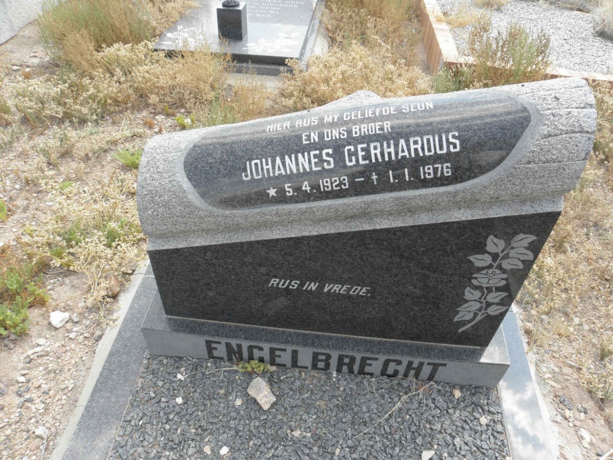 ENGELBRECHT Johannes Gerhardus 1923-1976
