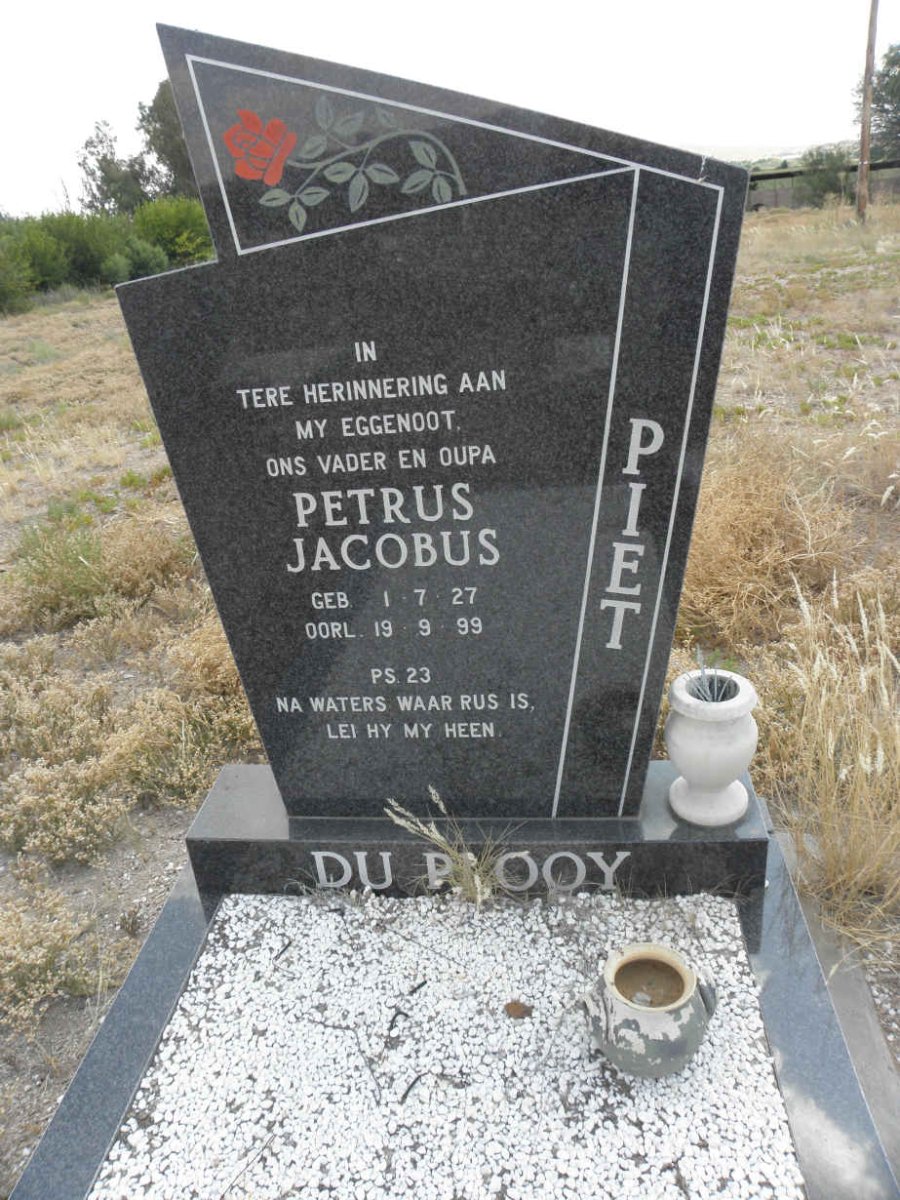 PLOOY Petrus Jacobus, du 1927-1999