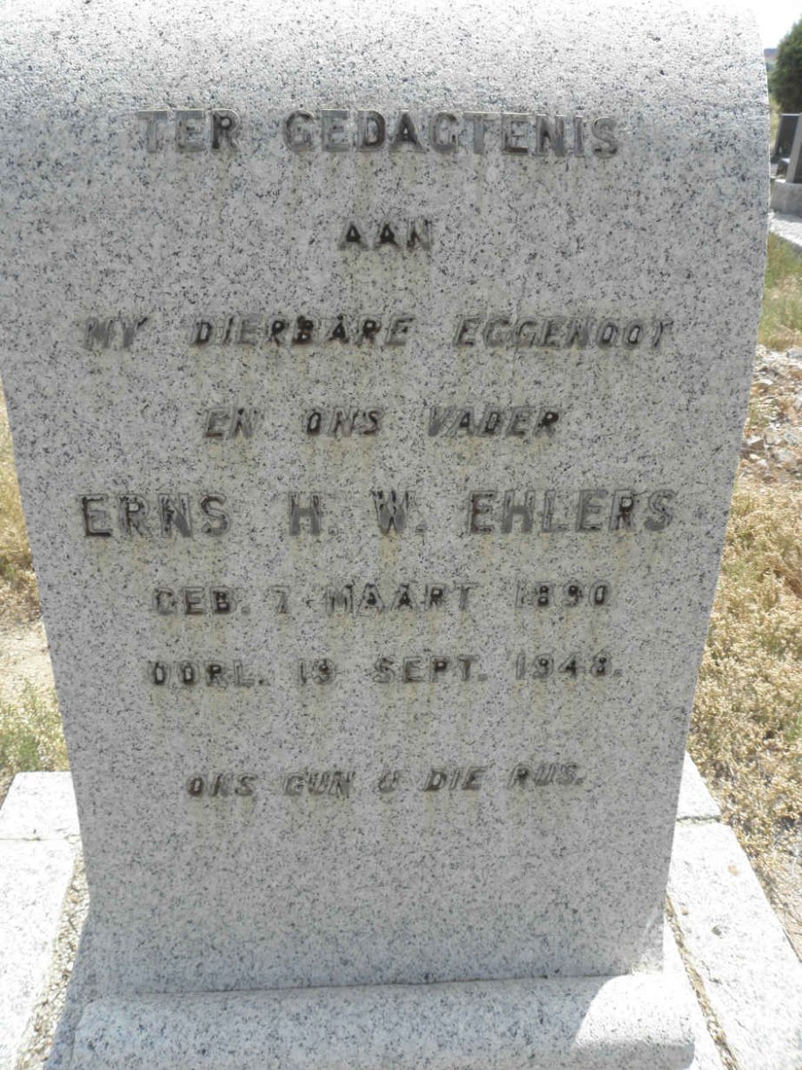 EHLERS Erns H.W. 1890-1948