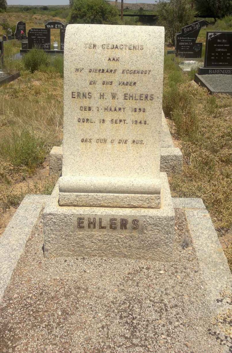 EHLERS Erns H.W. 1890-1948