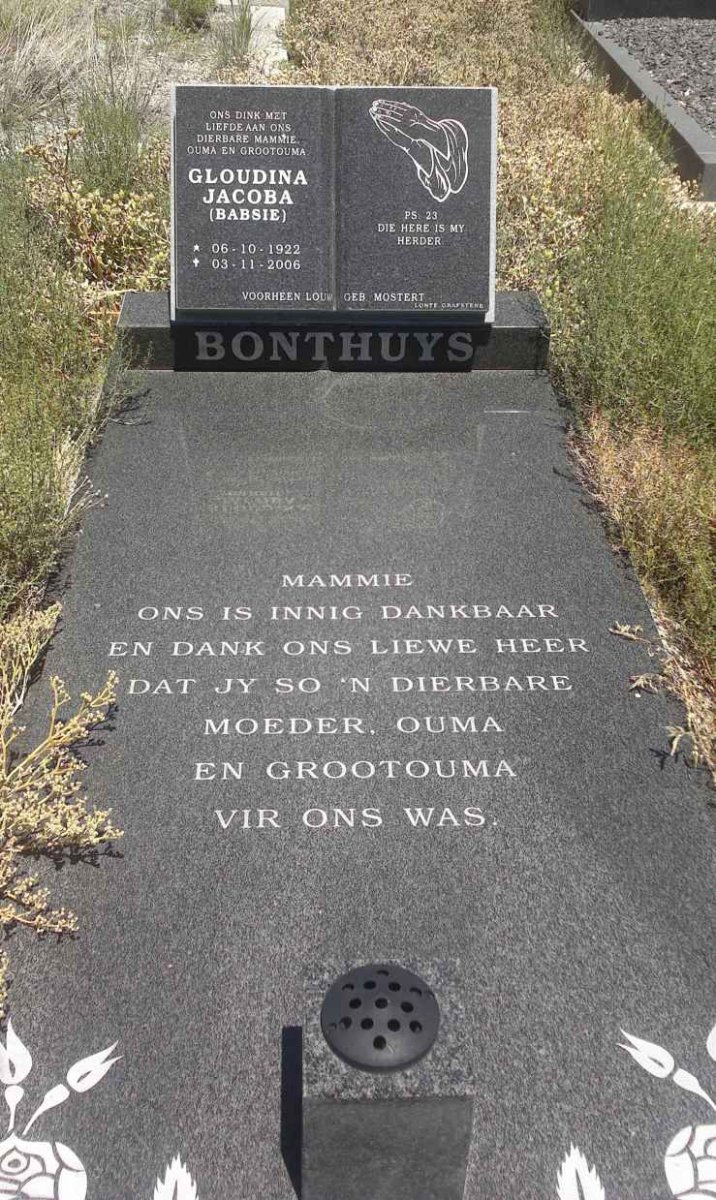 BONTHUYS Gloudina Jacoba 1922-2006