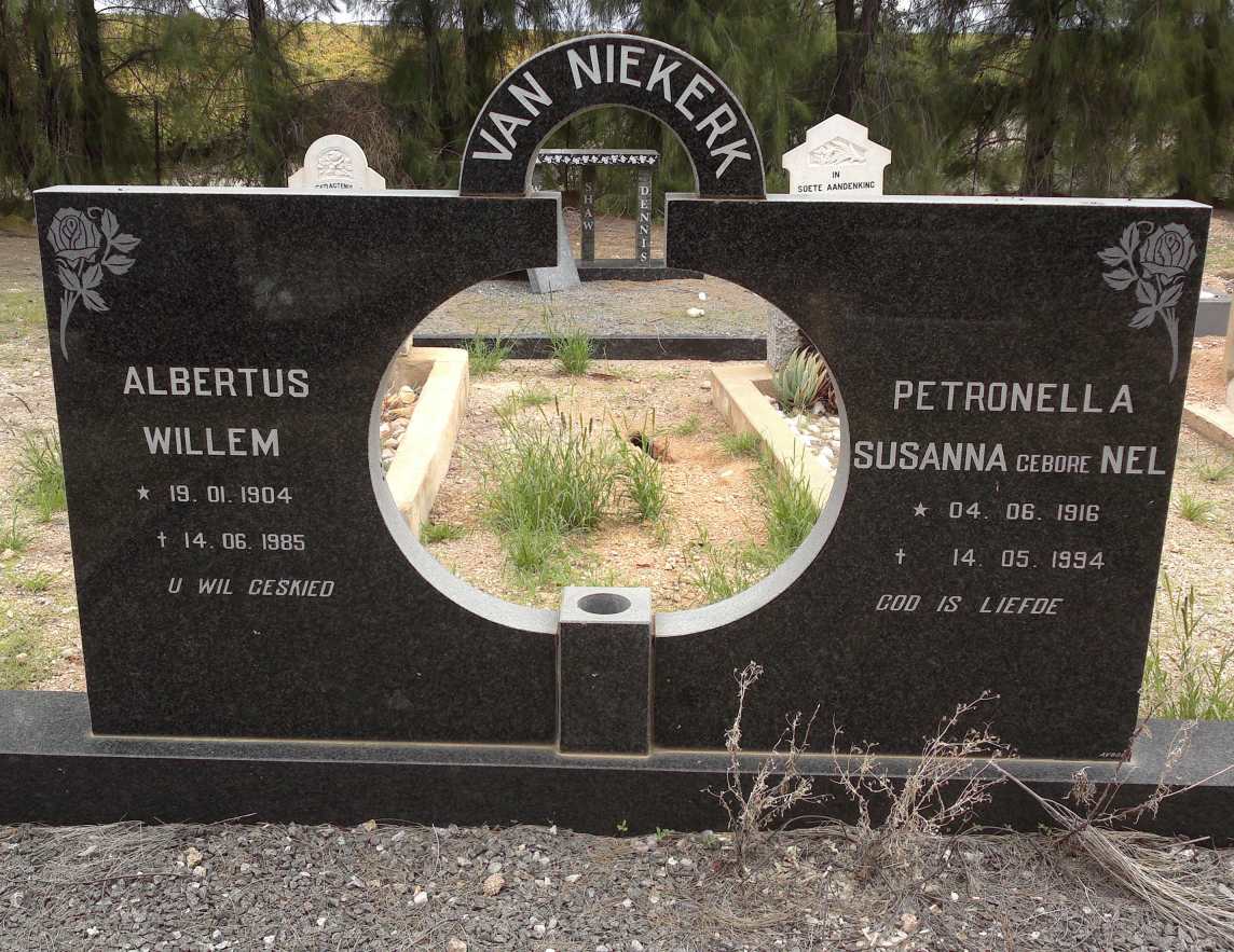 NIEKERK Albertus Willem, van 1904-1985 &amp; Petronella Susanna NEL 1916-1994