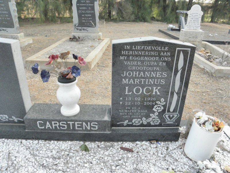 CARSTENS Johannes Martinus Lock 1926-2004