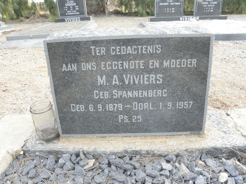 VIVIERS M.A. nee SPANNENBERG 1879-1957