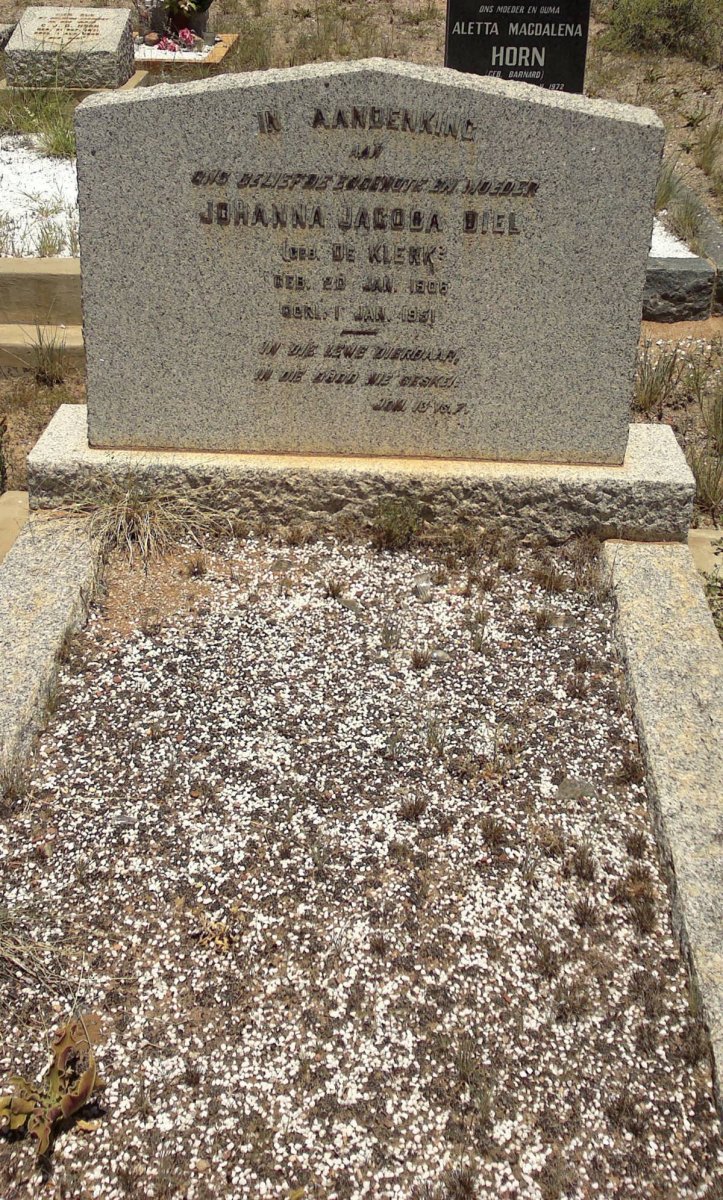 BIEL Johanna Jacoba nee DE KLERK 1906-1951