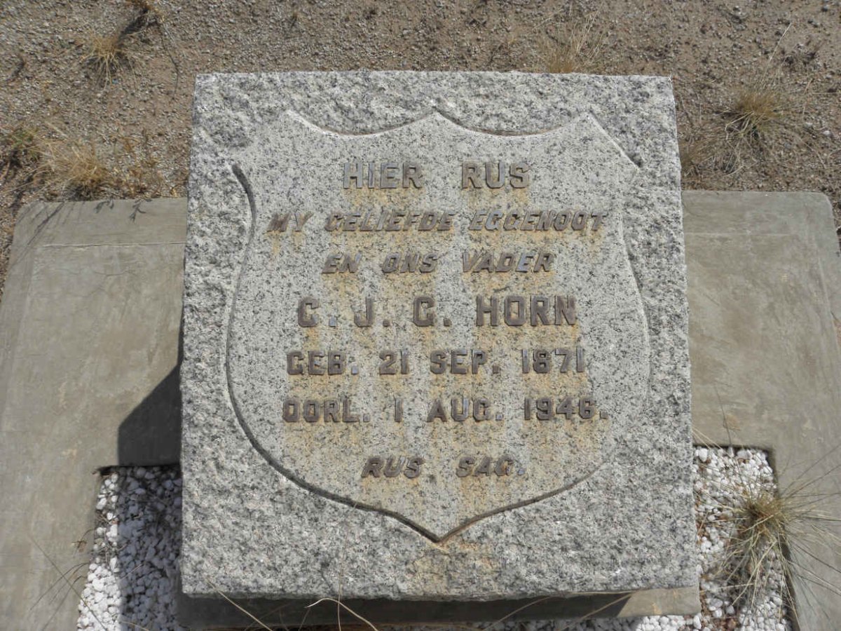HORN C.J.G. 1871-1946