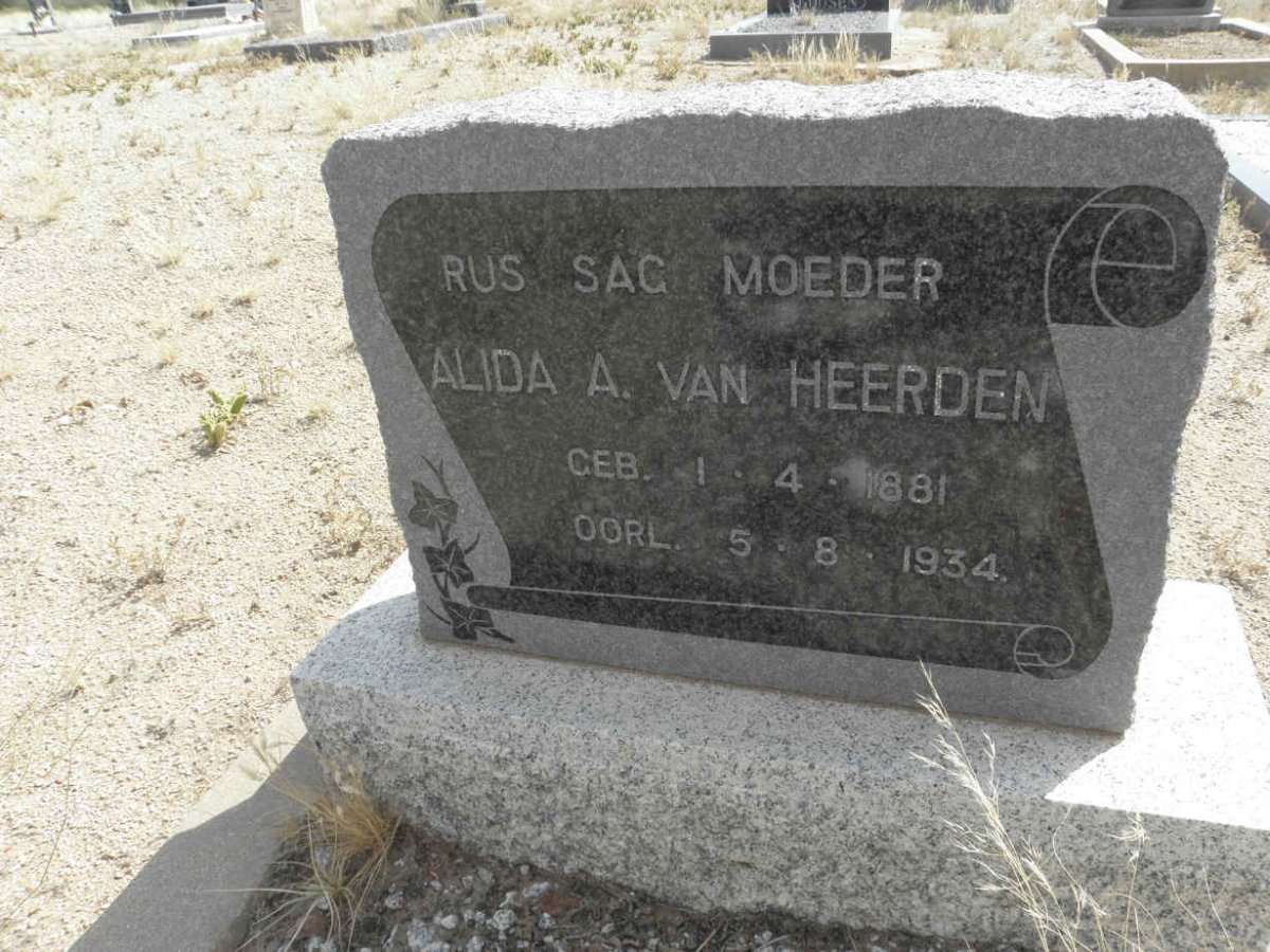 HEERDEN Alida A., van 1881-1934