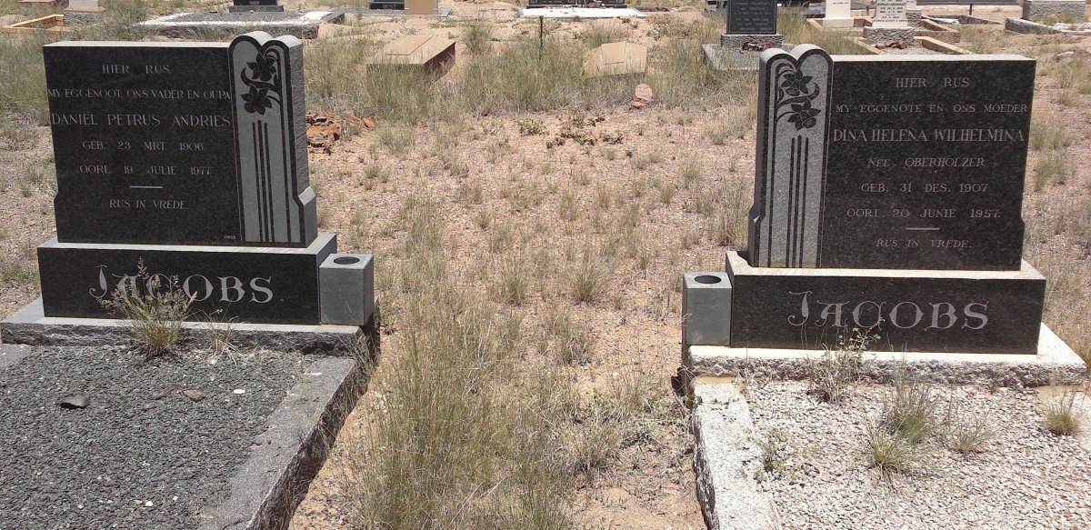JACOBS Daniel Petrus Andries 1906-1977 &amp; Dina Helena Wilhelmina OBERHOLZER 1907-1957
