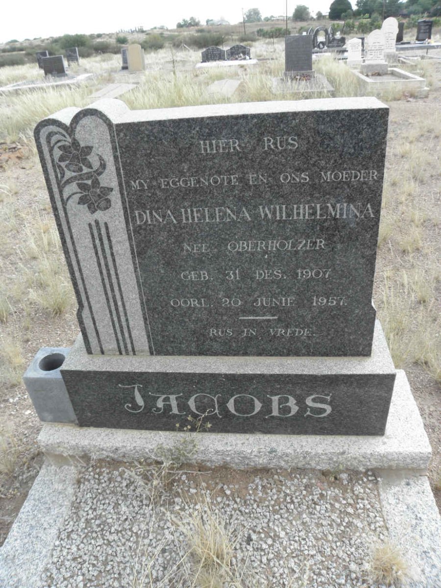 JACOBS Dina Helena Wilhelmina OBERHOLZER 1907-1957