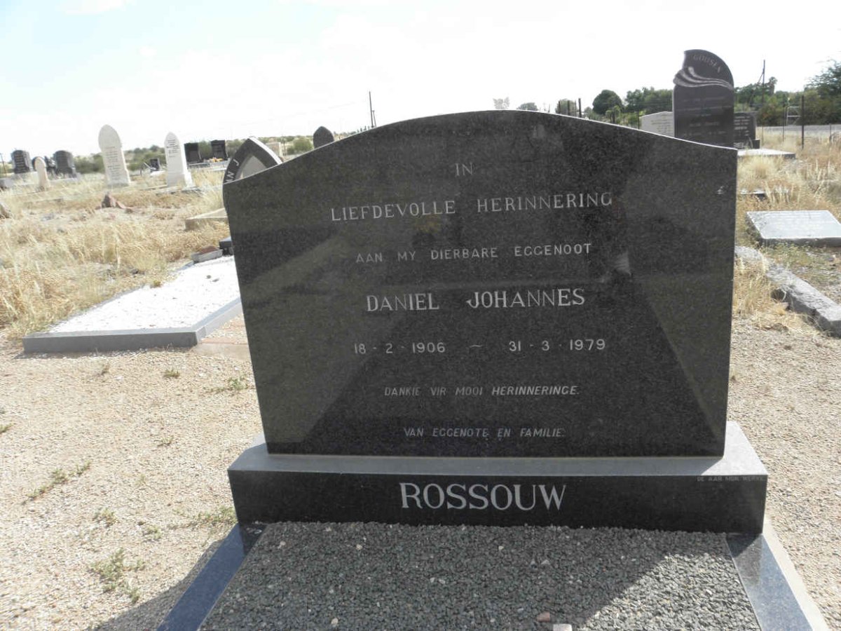 ROSSOUW Daniel Johannes 1906-1979