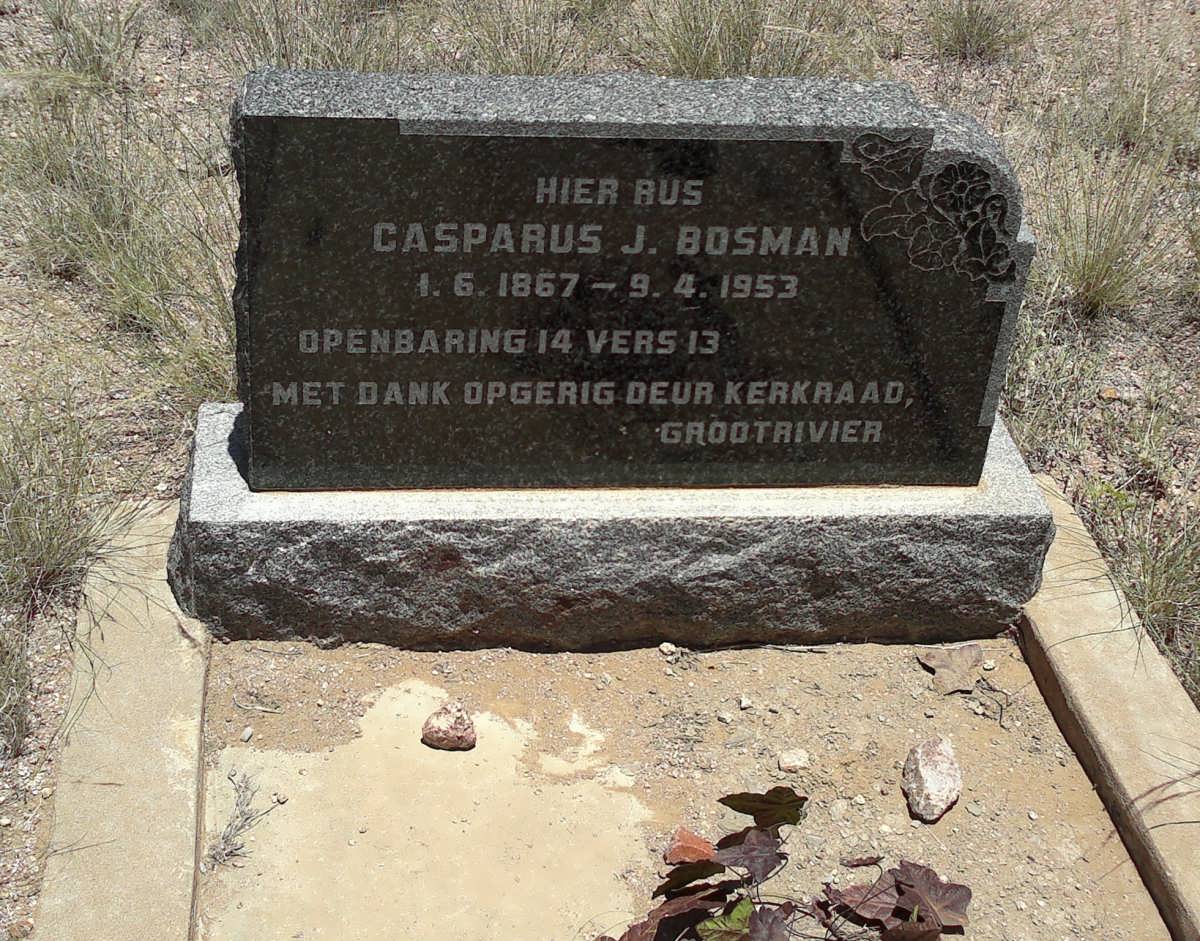 BOSMAN Casparus J. 1867-1953