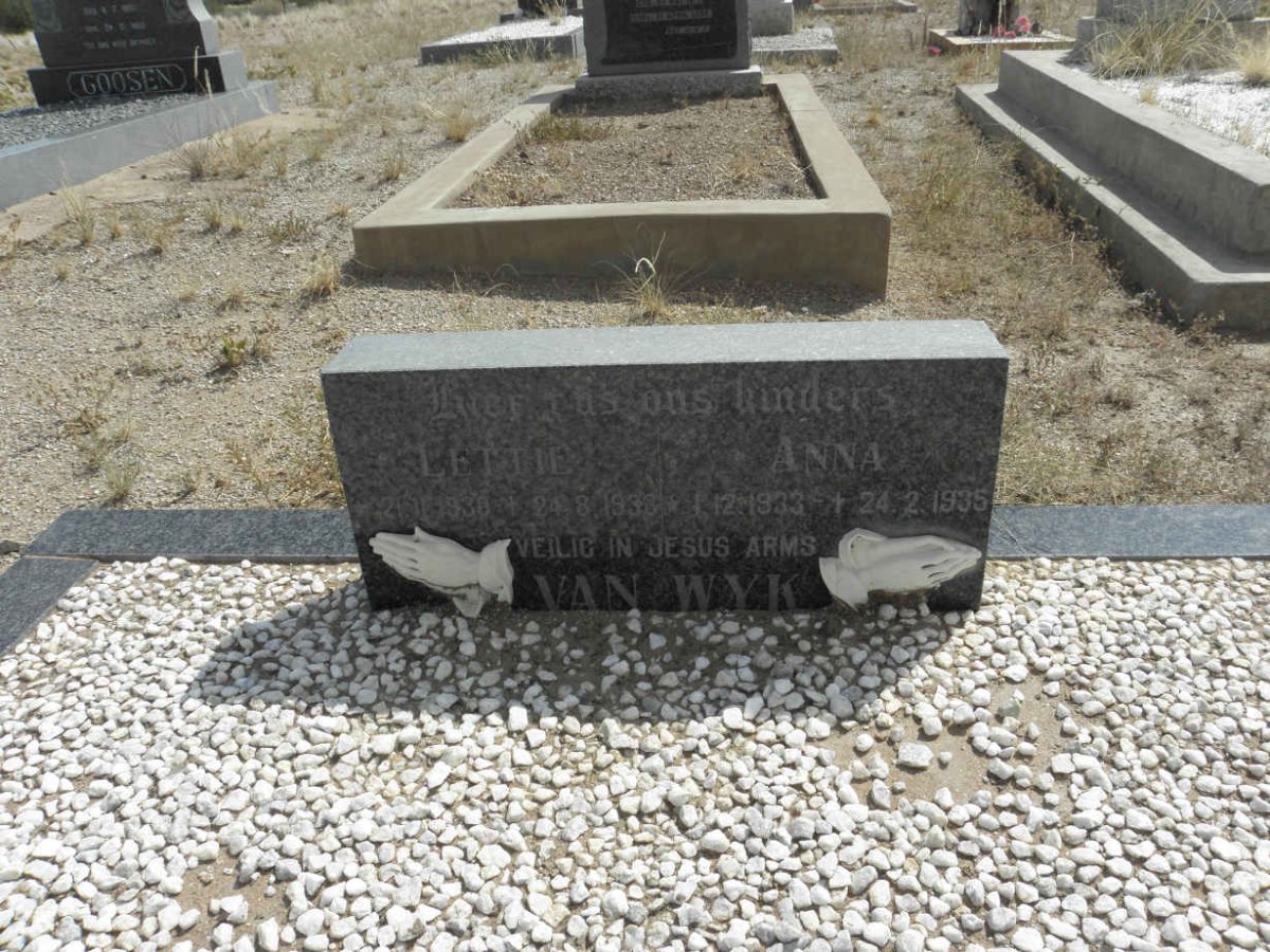WYK Lettie, van 1930-1933 :: VAN WYK Anna 1933-1935