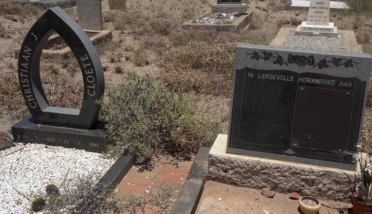 CLOETE Christiaan J. 1905-1990 :: CLOETE Rosa Hermina 1907-1952