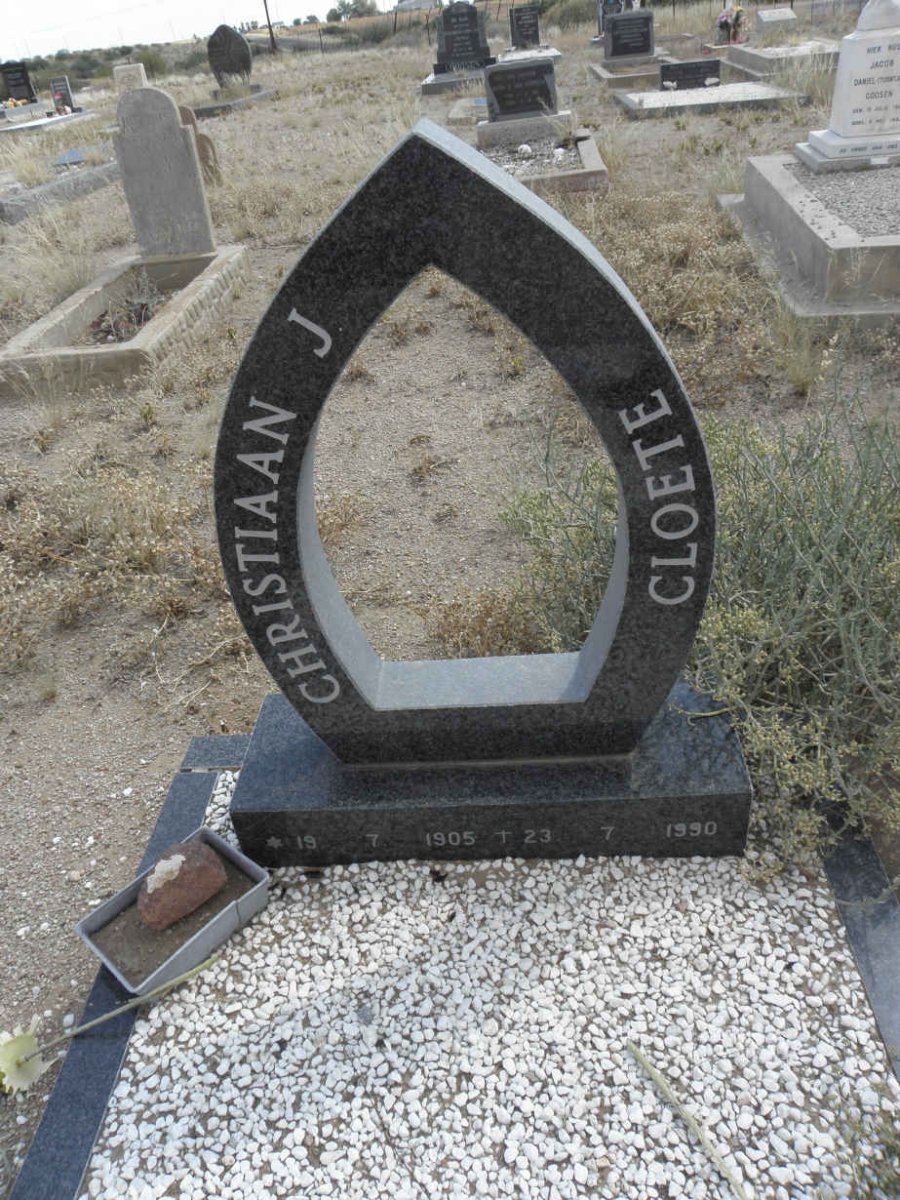 CLOETE Christiaan J. 1905-1990