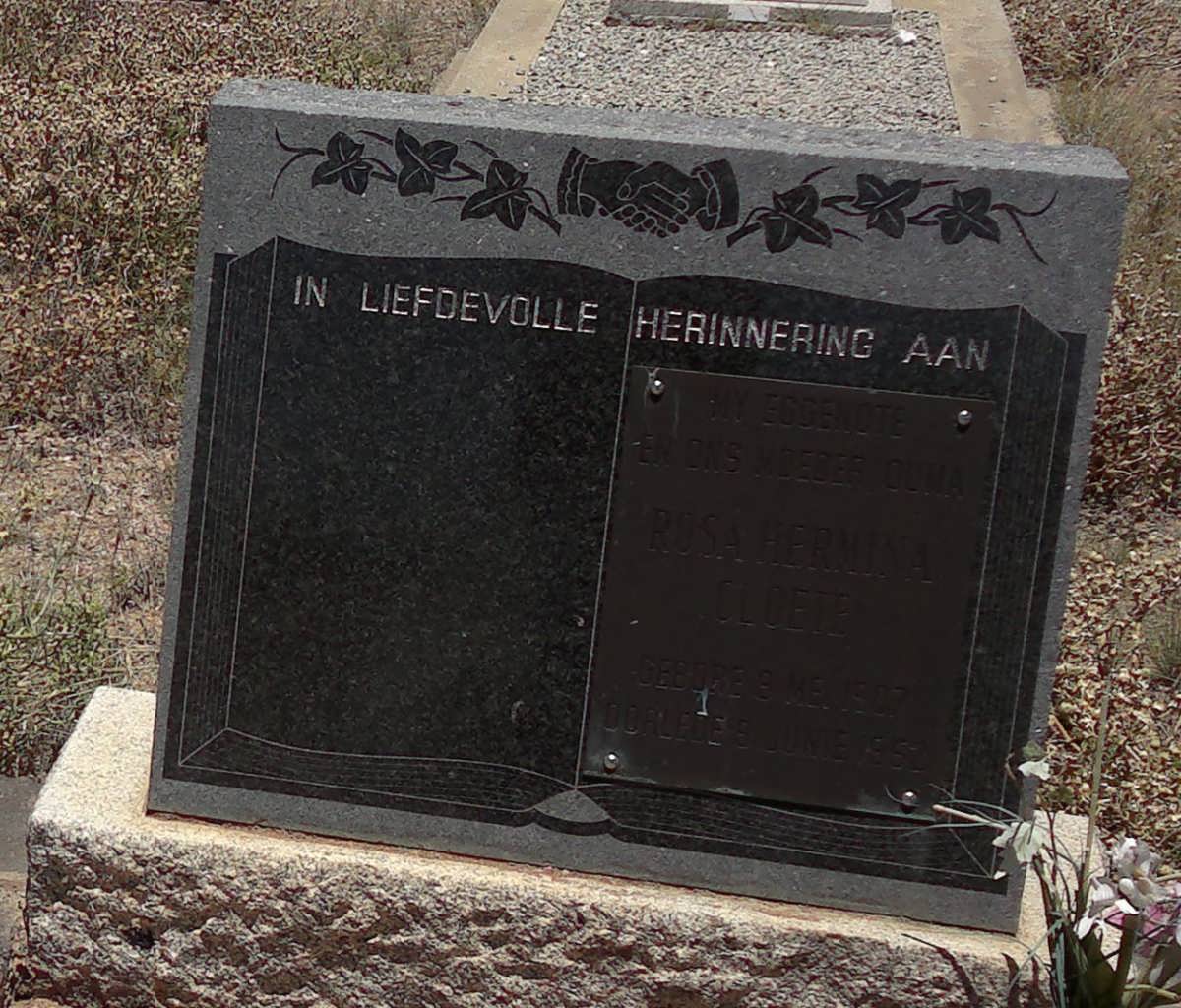 CLOETE Rosa Hermina 1907-1952