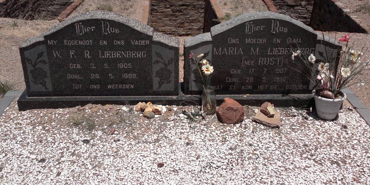LIEBENBERG W.F.R. 1905-1968 &amp; Maria M. RUST 1907-1990