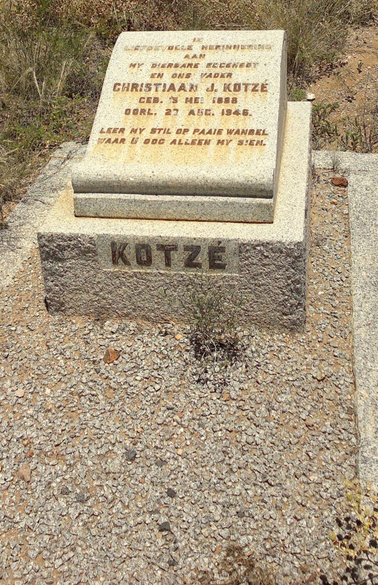 KOTZÉ Christiaan J. 1888-1946