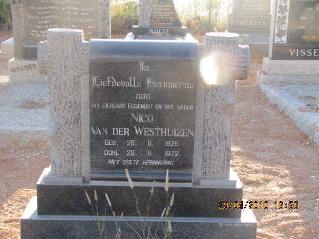 WESTHUIZEN Nico, van der 1926-1972