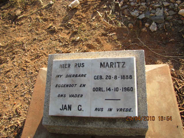 MARITZ Jan G. 1888-1960