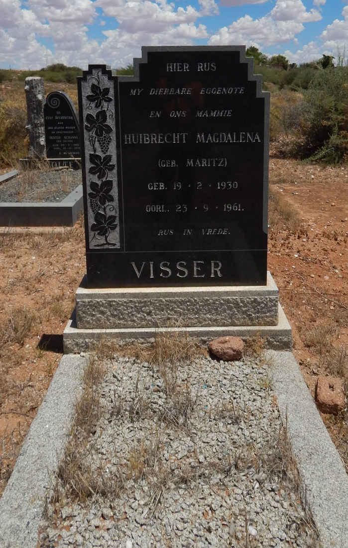 VISSER Huibrecht Magdalena nee MARITZ 1930-1961