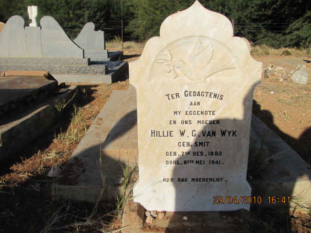 WYK Hillie W.G., van nee SMIT 1882-1941