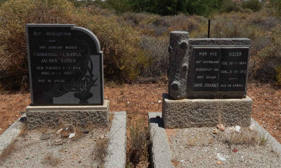 VISSER Dawid Johannes 1884-1951 &amp; Catharina Claudina Jacoba KRUGER 1894-1965