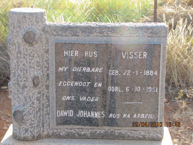 VISSER Dawid Johannes 1884-1951