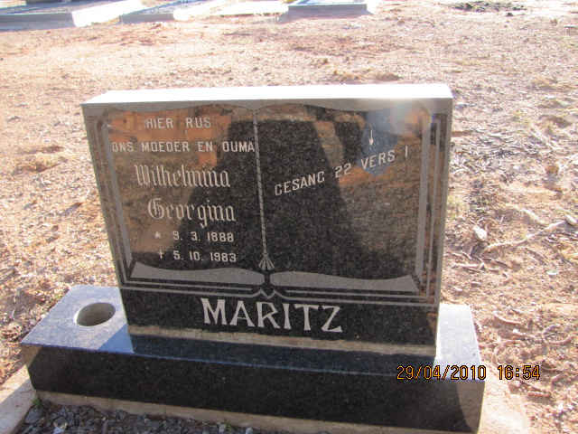 MARITZ Wilhelmina Georgina 1888-1983