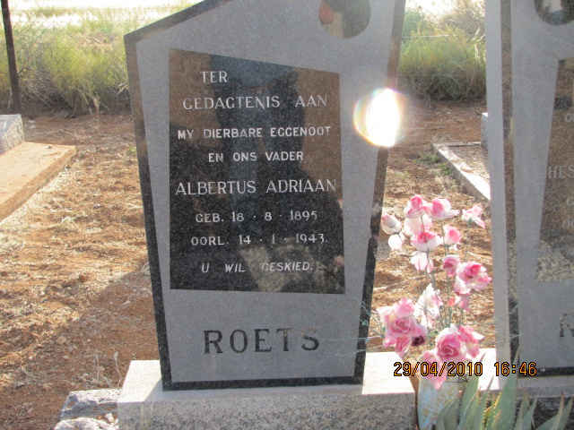 ROETS Albertus Adriaan 1895-1943