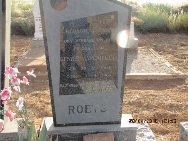 ROETS Hester Margarietha 190?-19??