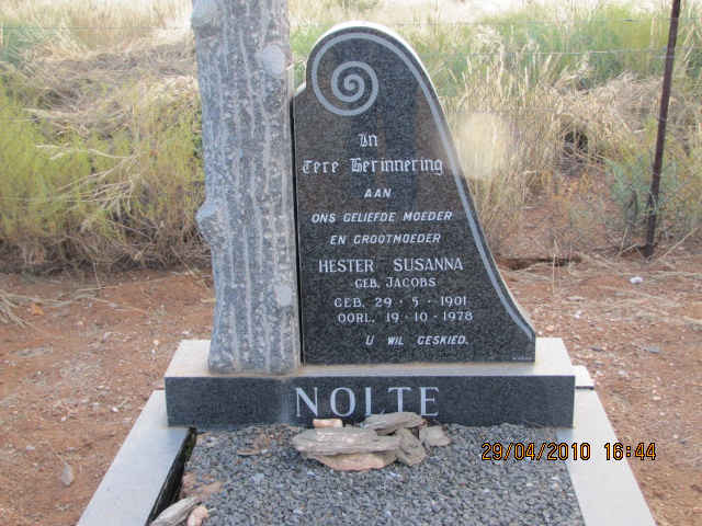 NOLTE Hester Susanna nee JACOBS 1901-1978