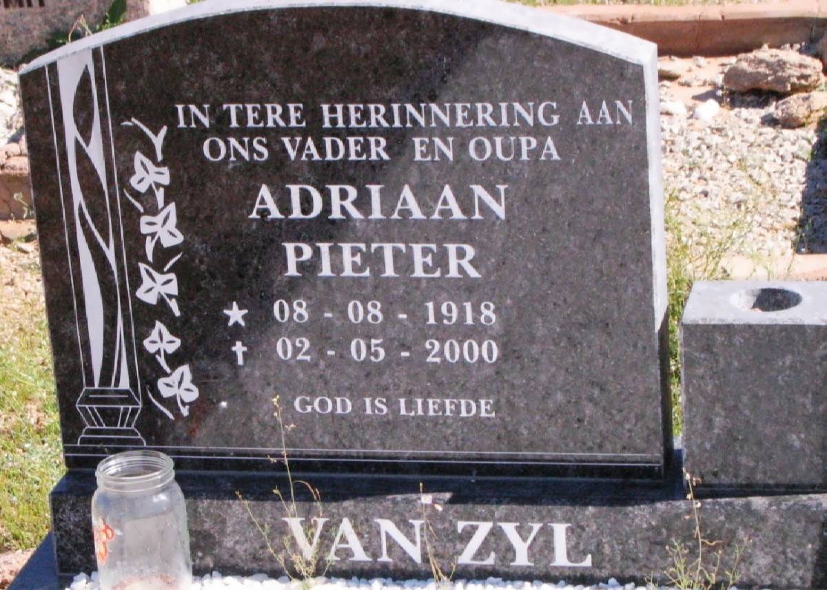 ZYL Adriaan Pieter, van 1918-2000