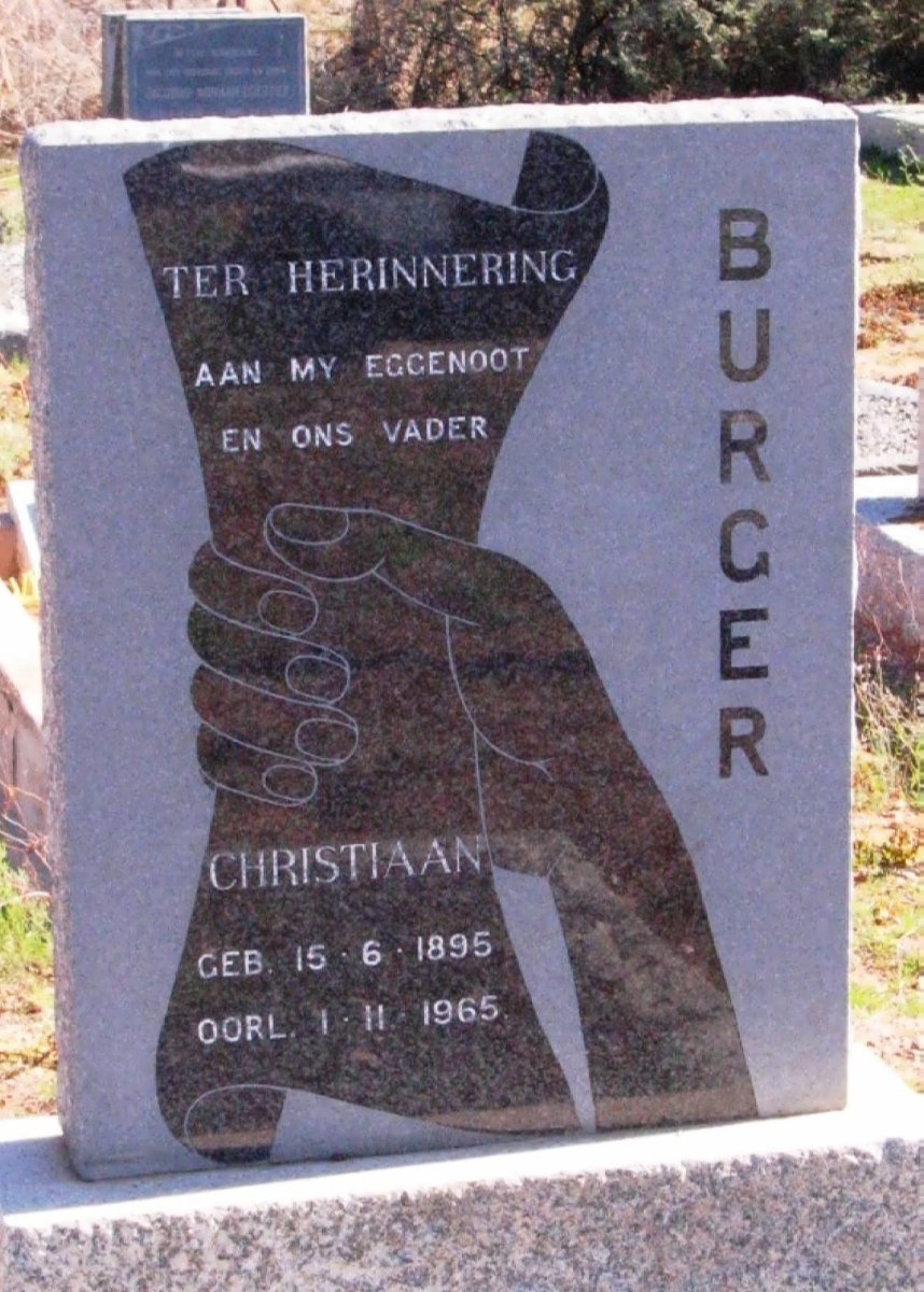 BURGER Christiaan 1895-1965